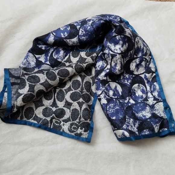 Coach Accessories - NWOT Coach satin/ silk scarf No Damages... 20x20